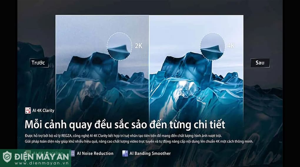 Smart Tivi QLED Toshiba AI 4K 65 inch 65M450RP